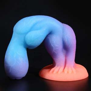 Bestseller Monster-Luminous <span class=keywords><strong>Dildo</strong></span> riesiger Silikon-<span class=keywords><strong>Dildo</strong></span> Fluoreszenz Analsex für Frauen - Product Image 3