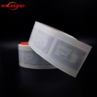Étiquettes RFID vierges imprimables ISO18000-6C (EPC GEN2) pour livres de bibliothèque SLIX, mini-interface NFC 13,56 MHz, adhésives, étanches, 100 000 unités