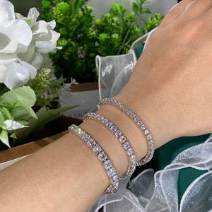 Bracelets de tennis Xingyue de haute qualité, longueur 7 pouces, moissanites certifiées VVS GRA, bracelet pour femmes et hommes, bijoux fins - Product Image 4