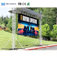 Écran LED extérieur P3.9 4x3m à prix d'usine, 3840Hz, certifié CE, étanche IP65, mur vidéo LED extérieur pour la publicité