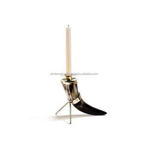 SIGH-portavelas portátil de cuerda de cáñamo, candelabro de cuerno forjado artesanal, en venta - Product Image 4