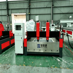 Machine de gravure et de sculpture sur pierre CNC à double tête professionnelle, robuste, meilleur <span class=keywords><strong>prix</strong></span>, 3 axes, 1325, pour marbre - Product Image 5