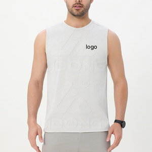 Débardeurs côtelés de sport pour hommes grandes tailles, roses, de qualité supérieure - Product Image 2