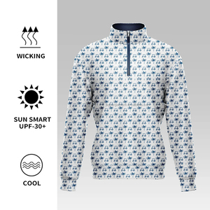 <span class=keywords><strong>Pullover</strong></span> con cappuccio da Golf Quick Dry 14 Zip felpa con cappuccio girocollo felpa da uomo - Product Image 2
