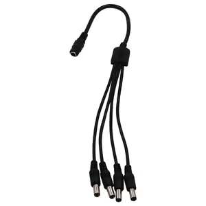 Montaje en Panel de cable de audio de 3,5mm corto personalizado, cable auxiliar de audio de 3,5mm, cable auxiliar trenzado