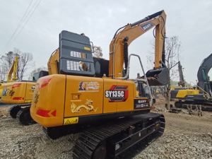 Excavateur SANY SY135 série 2018 d'occasion avec composants de moteur principal Poids en service de 13 tonnes Testé et inspecté pour la vente - Product Image 6