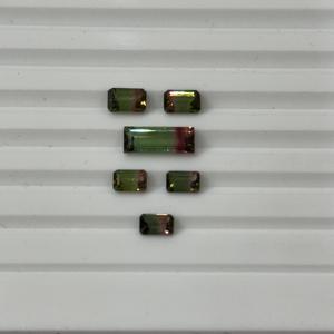 Hermosas Turmalinas de Sandía Naturales, Corte Octogonal con Separación de Color, Gemas Sueltas para Joyería Hecha a Mano, Venta al Por Mayor - Product Image 4