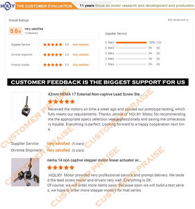HOLRY 28ZSG 44mm NEMA11 Motor de actuadores lineales de tornillo de bola de estepa híbrido - Product Image 6