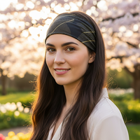 Bandeaux entièrement personnalisables imprimés sur toute la surface, en maille absorbante, extensibles, pour le sport et l'extérieur, pour femmes, bandeaux anti-transpiration personnalisés