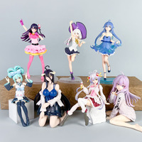 Statue de fille sexy Kawaii Miku Sailor Moon Rem Ram de 10 à 20 cm, figurine de dessin animé japonais, figurine en PVC d'anime