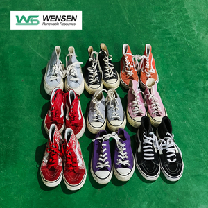 Zapatillas de Lona de Moda para Hombre con Cordones, Calzado Casual con Suela de Goma Antideslizante, Estilo Converse y Vans Usados - Product Image 1