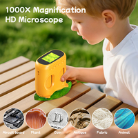 High Quality Children Digital Toy Handheld Portable Kid Magnifier HD 8LED 1000X Kids Science Microscope Camera for Outdoor
