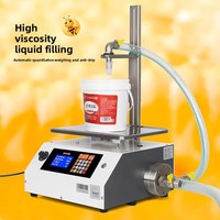 Machine de remplissage de miel chinoise, équipement de mise en conserve pour liquides épais, pâte de sésame, pâte de poire d'automne, machine quantitative de pesage de petite taille