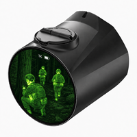 Mini-viseur thermique rond à marque privée 256x192 avec écran OLED 466x466 et service de personnalisation de logo pour les acheteurs d'optiques d'extérieur