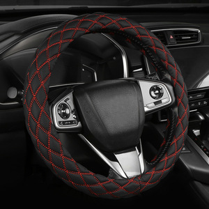 Modificación 38cm Protector de <span class=keywords><strong>volante</strong></span> grueso negro microfibra cuero Rusia deporte <span class=keywords><strong>Jeep</strong></span> SUV camión cubierta de <span class=keywords><strong>volante</strong></span> de coche - Product Image 4