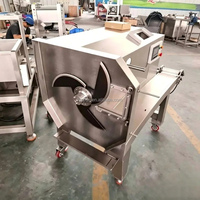 Machine à trancher à haut rendement pour viande de porc cuite, tofu séché, bacon, saucisses, charcuterie, poisson cuit, viande, bacon et steak