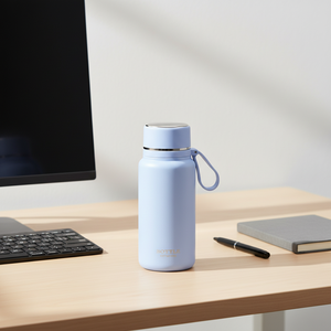 Gimnasio Deporte al aire libre Viajes 650Ml Múltiples colores Doble pared Aislamiento al vacío Botella de agua de acero inoxidable Asa de transporte 6-12 horas - Product Image 2