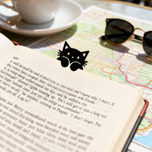 <span class=keywords><strong>Segnalibro</strong></span> in Stile Cartone Animato a Tema Gatto in Acrilico Riutilizzabile, Supporto per Libri, Scheda per Annotazioni, per Attività Promozionali - Product Image 4