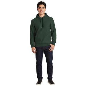 High Quality Unisex Casual Regular Fit Pullover <b>Hoodie</b> Front Logo Print Customized Polyester/Cotton Fleece Quick Dry Breathable - Product Image 1