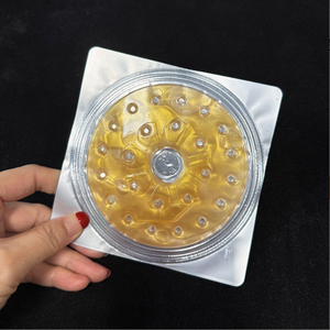 Mascarilla de hoja de parche de cristal para pecho al por mayor, mascarilla reafirmante orgánica dorada moldeadora, colágeno herbal vitamínico C antiarrugas - Product Image 6