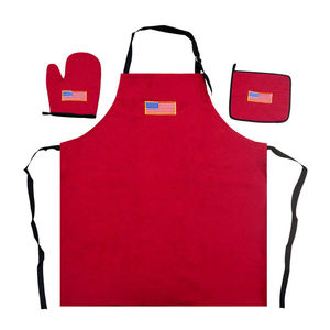 Juego de Delantales de Cocina Duraderos Directo de Fábrica, Guantes Resistentes al Calor, Logotipo Personalizado, MOQ Bajo, Envío Rápido, Alta Calidad, Ajustables - Product Image 3