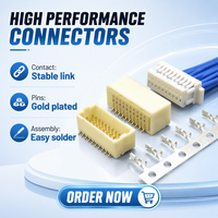 Connecteur JST SH SHR 1.0, alternative, série pas de 1.0mm, pour câble-platine, borne de raccordement à sertir, 2-30 broches