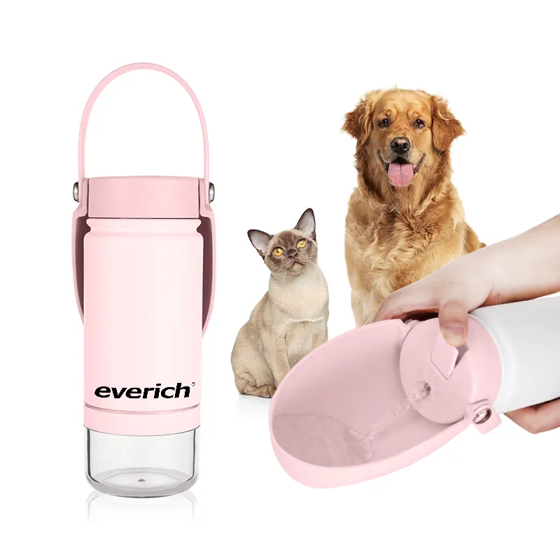 everich portable dog water bottle stainless and food storage customized color