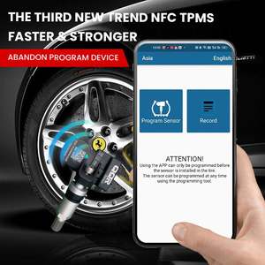 เซ็นเซอร์ตรวจวัดแรงดันลมยาง NFC TPMS 2 in 1 315MHz 433MHz แทนที่เซ็นเซอร์ยาง OEM การเขียนโปรแกรมอเนกประสงค์ - Product Image 3