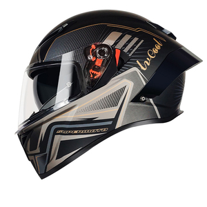 Casco vintage para kart DOT ECE R22.06, diseño personalizado de alta calidad, casco integral de moda para motocross, ATV y motocicleta. - Product Image 3