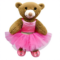 Ours en peluche personnalisé en polyester et coton PP, toutes tailles, avec tenues et chaussures personnalisées OEM/ODM
