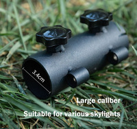 Camping en plein air auvent tente pôle accessoires support de tige fixateur câble Support Base de réglage