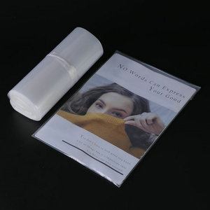 Recyclable Transparent PE <b>Bag</b> Custom Logo Multilingual Suffocation Warning Garment <b>Packaging</b> <b>Bag</b> with Sealing Tape for Apparel - Product Image 2
