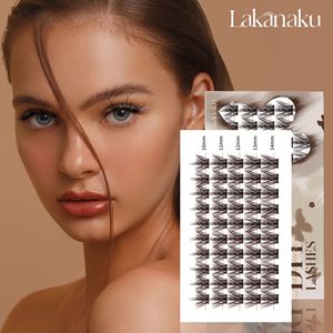 Lakanaku Diy <b>Lashes</b> Puppy Brown <b>Cluster</b> False Eyelashes Reusable 120 Pairs - Product Image 5