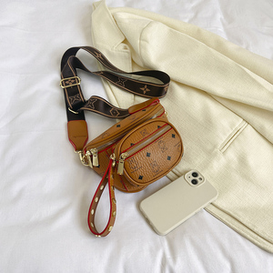 Bolso cruzado de PU con patrón geométrico Retro para mujer con cierre de cremallera-Estilo de moda de correa única de tamaño pequeño para uso diario.00138 - Product Image 3