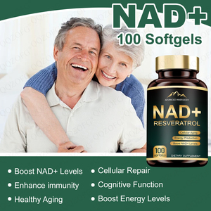 كبسولات ناعمة نباتية رخيصة لتعزيز المناعة وزيادة مستويات NAD+ تحتوي على 1200 ملغ من الريسفيراترول الليبوزومي للبالغين - Product Image 5