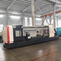 Torno CNC de Metal de Gran Tamaño y Alta Resistencia CK61100 para Torneado de Ejes de Energía Eólica, Ejes de Ferrocarril y Ejes de Barcos