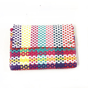 Bolsa de envelope para praia do méxico, artesanal, reciclado, plástico, tecido, bolsa de embreagem, moça feminina, venda imperdível - Product Image 2