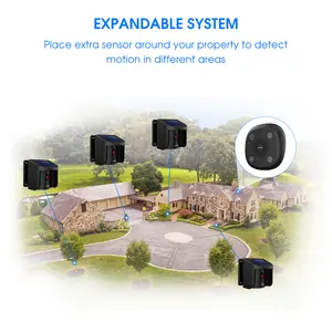 Corina Wireless Home Alarm Waterdicht Pir Motion Sensor Detector Alarmsysteem Oprit Garage Inbreker Sensor Alarm