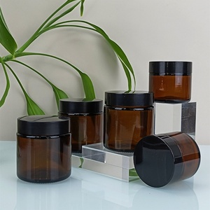 Precio de Fábrica, Frascos de Vidrio Ámbar de 2 oz con Tapas, Frascos de Vidrio Ámbar de 60 ml con Tapas Negras - Product Image 4