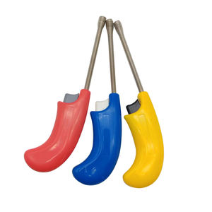 Briquet de cuisine couleur corail, buse métallique flexible, plastique ABS, allumage piézo, utilisation BBQ, pas de gaz requis - Product Image 2