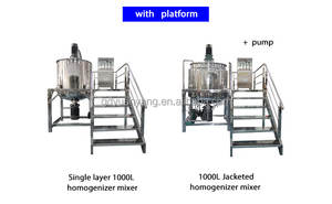 Mezclador Homogeneizador de Alto Cizallamiento a Pequeña Escala para la Fabricación de Cosméticos, Elaboración de Jabón Líquido, Tanque de Mezcla de Doble Pared de 3 Capas - Product Image 6