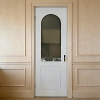 Porte de salle de bain/appartement en bois massif, couleur blanche moderne, surface finie de haute qualité, imperméable et durable, XIYATECH.
