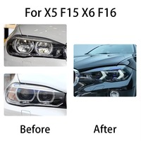 Phares HETOP F15 X5 2014-2018, mise à niveau, double couleur, phare LED de voiture, DRL, style serpent, lumière laser, accessoires modifiés pour BMW