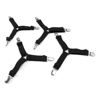 4 Stück verstellbare Dreieck Bettlaken Verschluss Decken Greifer Halter Bettlaken Gürtel Clip