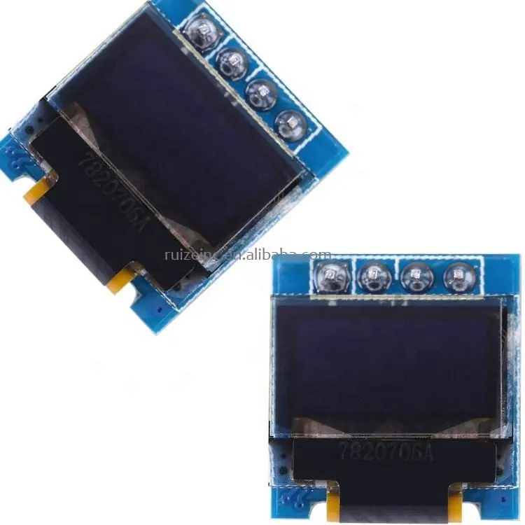 Ruizeinc 64x32 SSD1306 0.49 "شاشة I2C IIC السوبر مشرق ل AVR STM32 الأبيض 0.49 بوصة OLED وحدة عرض