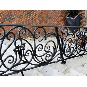 VIKO Top Sale Simple Design Wrought Iron Staircase Railing