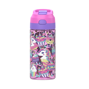 Garrafa de Água Infantil Ecológica com Estampa de Unicórnio em Desenho Animado, Bico Flip, À Prova de Vazamentos, Portátil, Lavável na Máquina de Lavar Louça, Copo para Meninas - Oferta Imperdível - Product Image 4