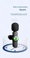 Bestseller 2,4G Kabelloses Lavalier-Mikrofon 20Hz-20KHz Frequenzgang für Live-Streaming Kurzvideo-Aufnahmen Moderatoren