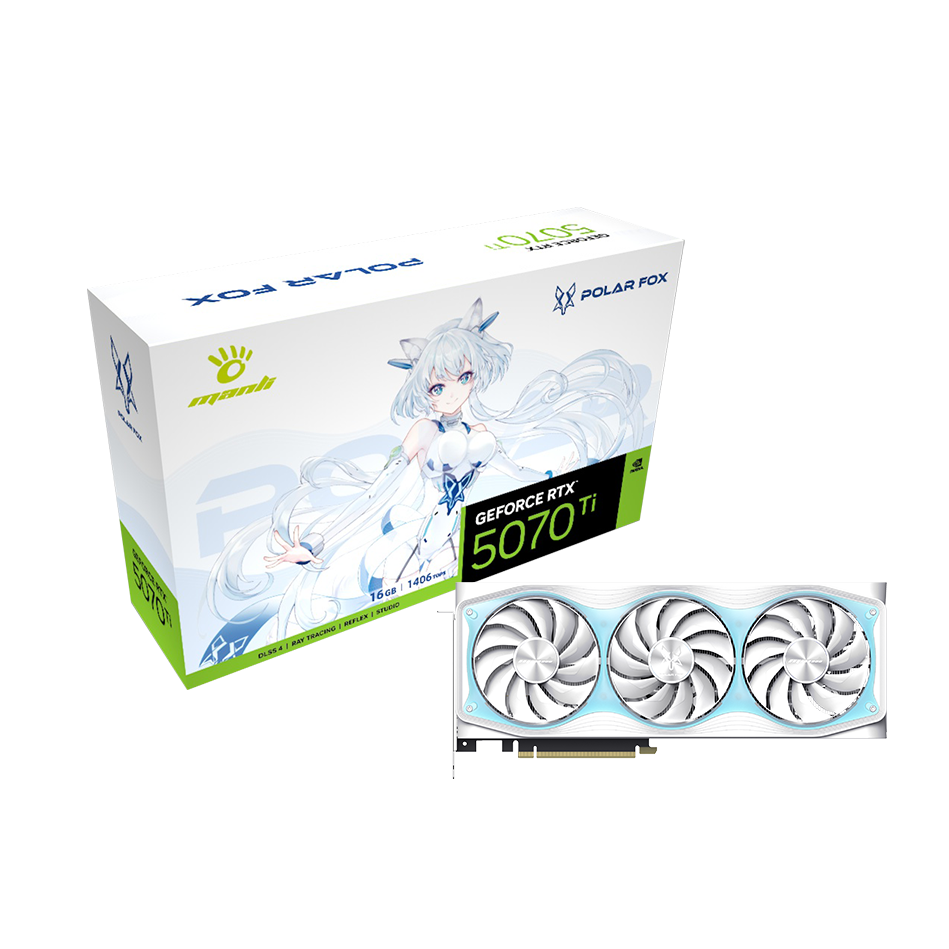 Manli Polar Fox Geforce RTX 5070 Ti OC 16GB GDDR7 GPU