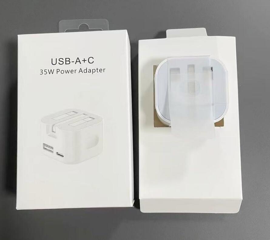 Chargeur blanc 35W A+C avec boîte d'emballage